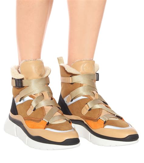 chloe trainers womens|chloe sonnie high top sneakers.